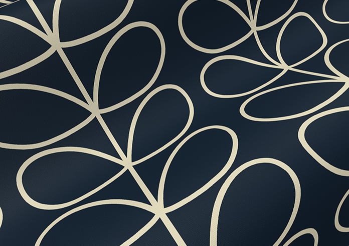 Orla Kiely Linear Stem, Navy Whale - Twist&Fit Roller Blind - Image 4